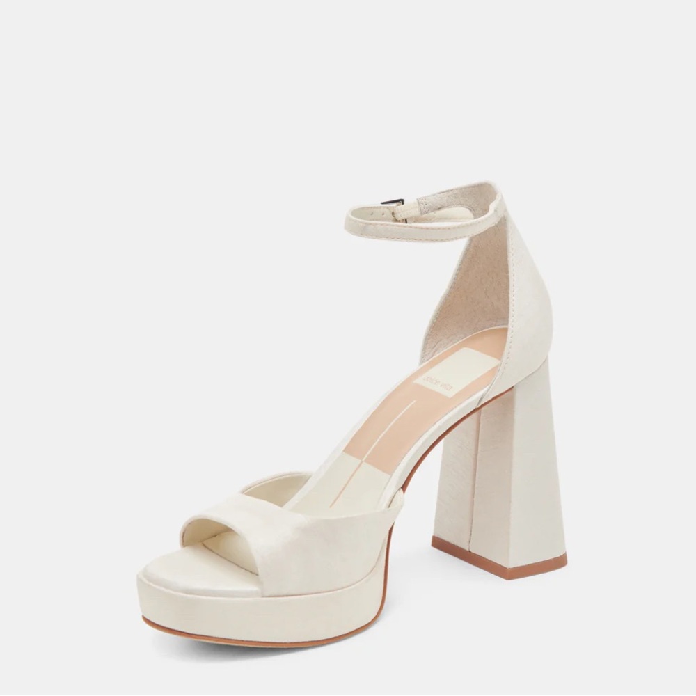 Dolce Vita Cream Platform Heels